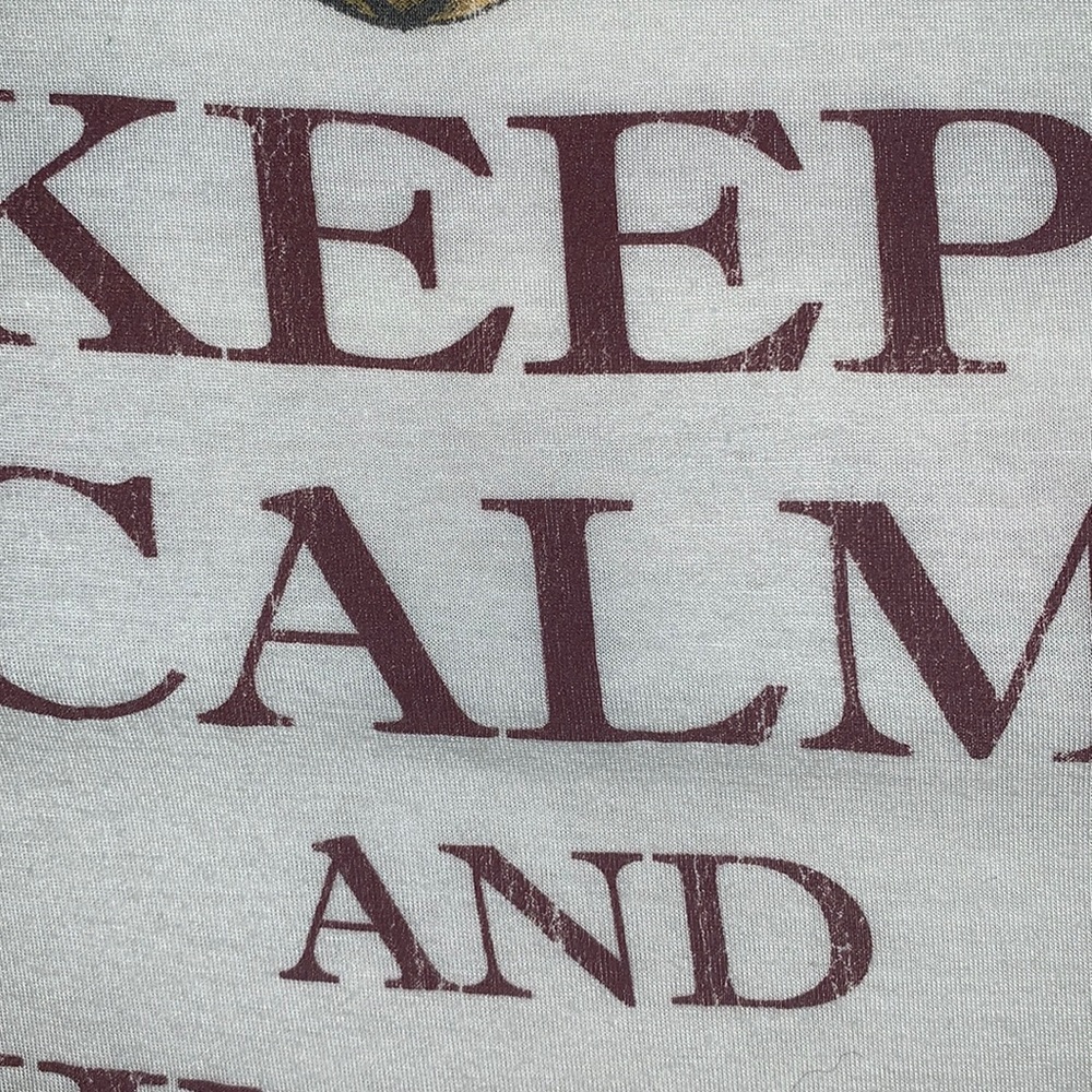 🎄Christmas 3/4 Slv Tee “KEEP CALM and JINGLE ON” Size Medium🎅🏼 - Picture 9 of 10
